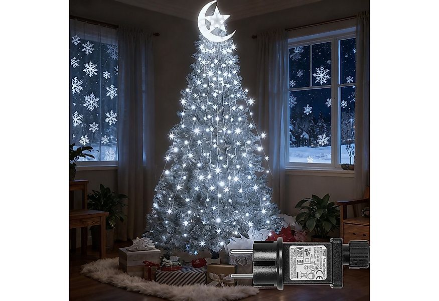 MUPOO LED-Lichterkette LED Lichterkette 350 LEDs Weihnachtsbeleuchtung Auss günstig online kaufen