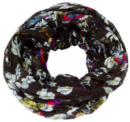 AvaMia Modeschal 3999-Butterfly Loop Schal Schlauchschal günstig online kaufen