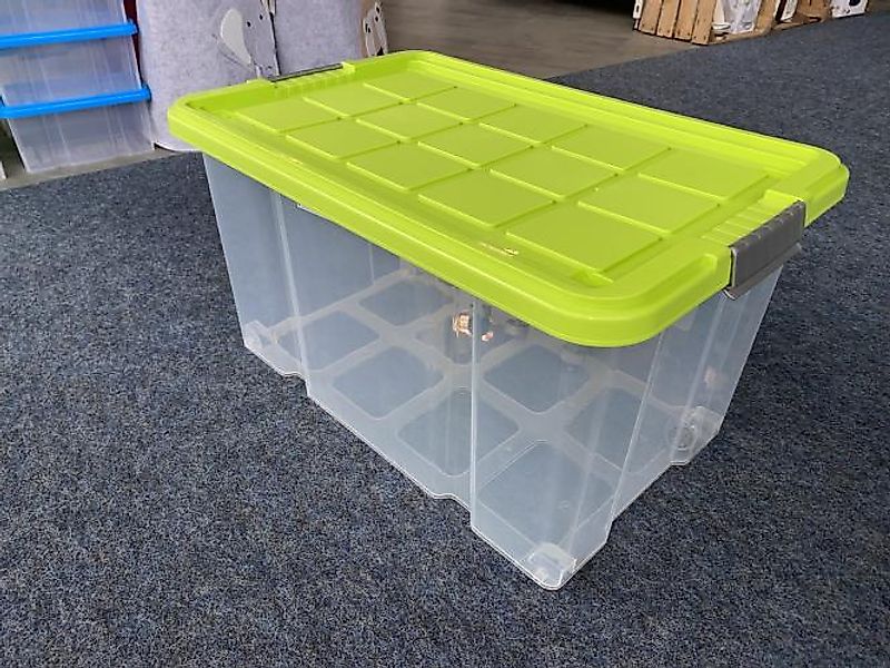 Aufbewahrungsbox mit Deckel auf Rollen 1 Stück groß ca. 55 Liter ca. 61x40x günstig online kaufen