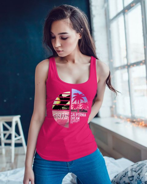 Neverless Tanktop Damen Tank-Top California Surfing günstig online kaufen