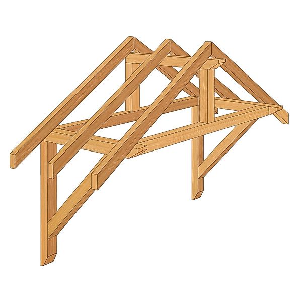 Roro Vordach V161 Fichte 196 cm x 89 cm günstig online kaufen