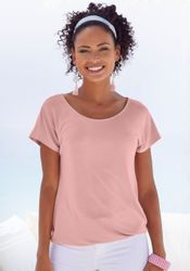 Vivance Kurzarmshirt "mit Häkelspitze am Rücken" aus weichem Viskose-Stretc günstig online kaufen