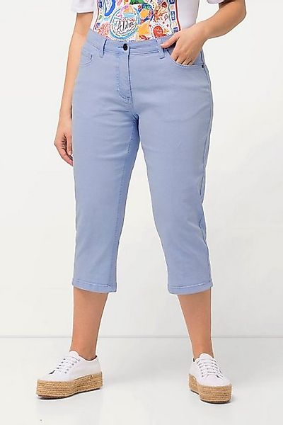 Ulla Popken Regular-fit-Jeans Boyfriend-Jeanscapri weites Bein Elastikbund günstig online kaufen