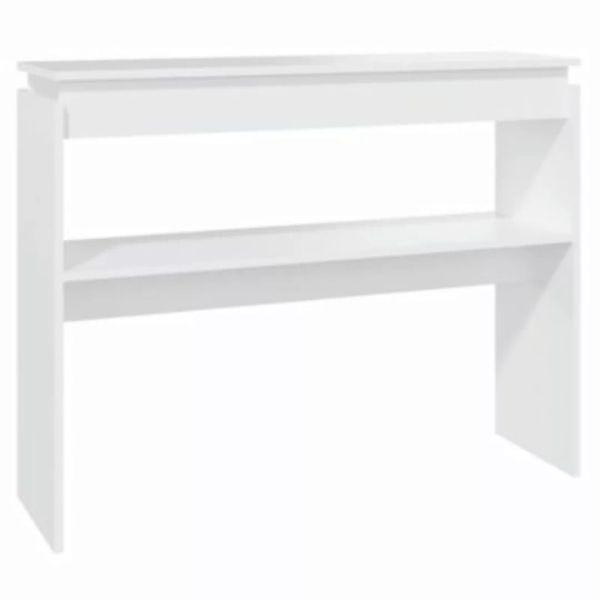 vidaXL Konsolentisch Weiß 102x30x80 cm Holzwerkstoff Konsolentisch weiß günstig online kaufen