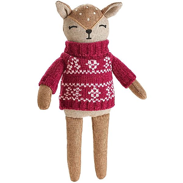 Hunter Hundespielzeug Birka Reh 27 cm Beige-Rot günstig online kaufen