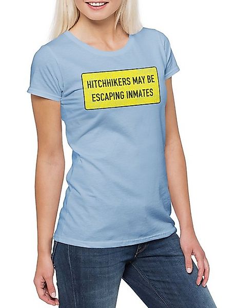 Urban Backwoods Print-Shirt Hitchhikers May Be Escaping Inmates Damen T-Shi günstig online kaufen