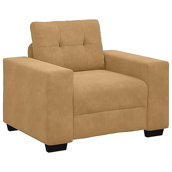 vidaXL Sofa Sessel Braun 59 cm Samt günstig online kaufen