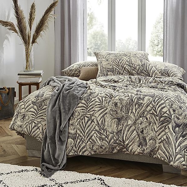 Irisette Flanell Bettwäsche Alpaka 8467-11 Koala Bambus Natur 135x200 günstig online kaufen