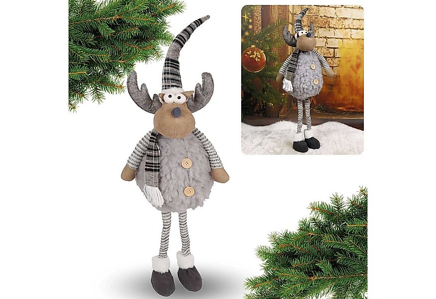 Sarcia.eu Weihnachtsfigur Graues stehendes Weihnachtsrentier, Weihnachtsdek günstig online kaufen