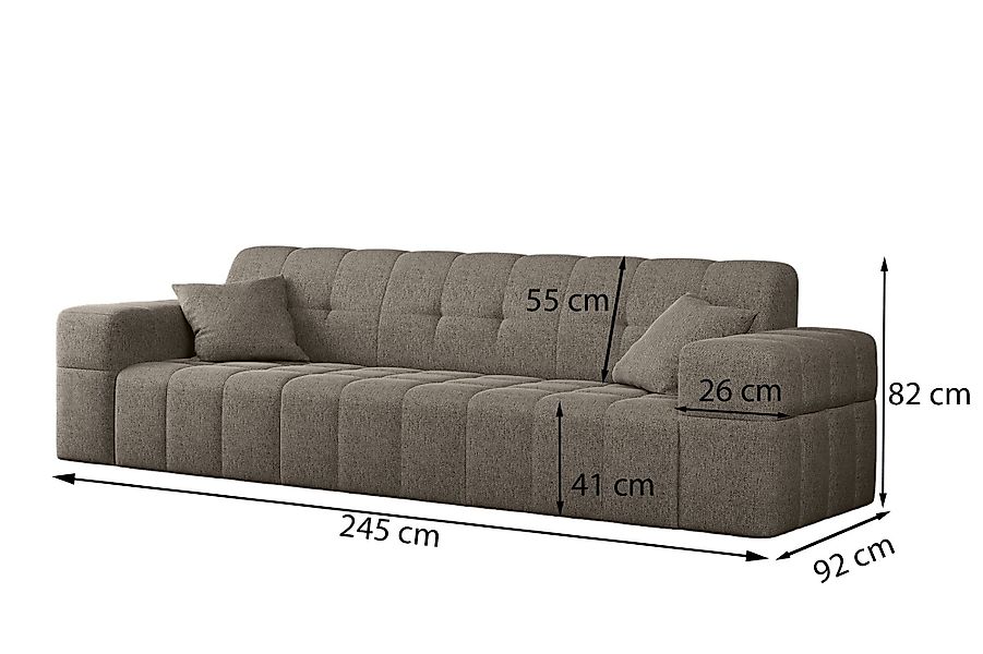 Fun Möbel Sofa Sofa Designer-Sofa NANCY günstig online kaufen