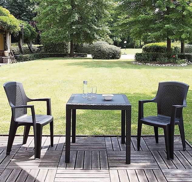 Progarden Gartensessel »Eden«, (Set, 2 St.), bestehend aus 2 Stapelsesseln günstig online kaufen