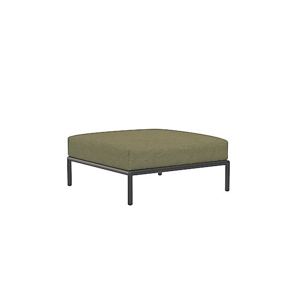 LEVEL2 Outdoor Ottoman Lounge-Modul 3 Blattgrün Dunkelgrau günstig online kaufen