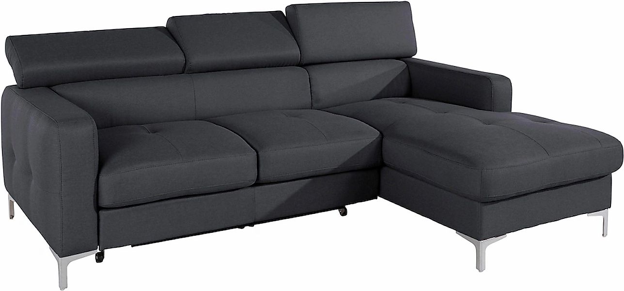 COTTA Ecksofa "Sammy L-Form", mit Kopfteilverstellung, wahlweise mit Bettfu günstig online kaufen
