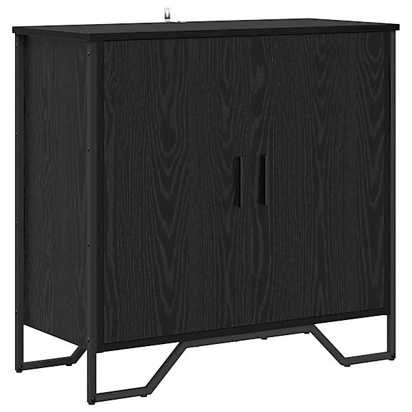 vidaXL Sideboard Schwarz 78 x 35,5 x 74,5 cm Holzwerkstoff 883561 günstig online kaufen