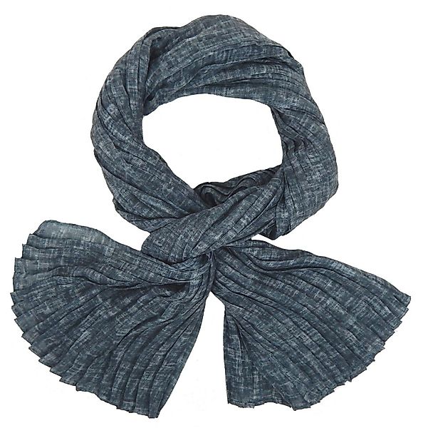 Ella Jonte Modeschal, leichter edler unifarbener Damenschal plissiert Baumw günstig online kaufen