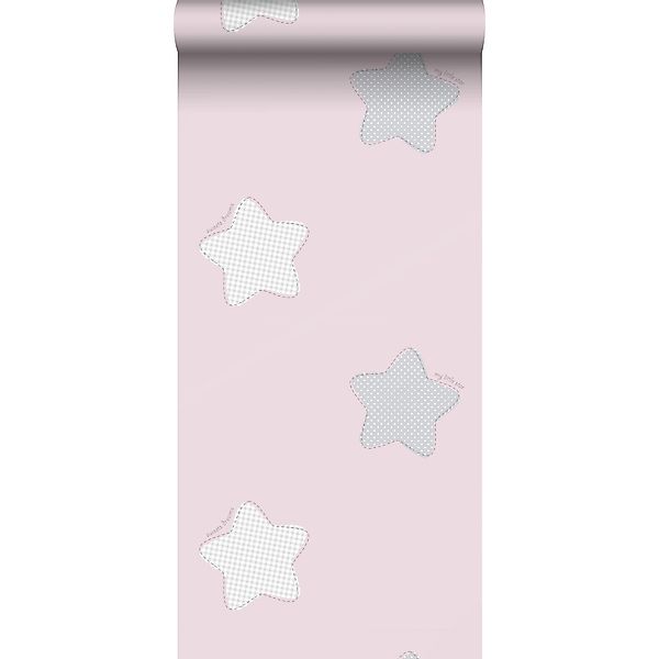 Sanders & Sanders Tapete Sterne Rosa Und Grau 53 Cm X 10 M 640567 günstig online kaufen