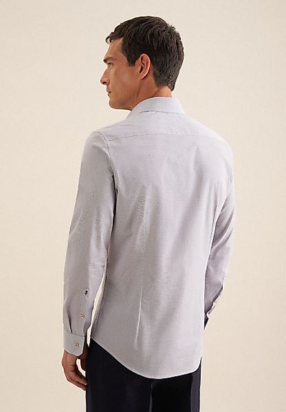 seidensticker Businesshemd "Slim", Slim Langarm Kentkragen Druck günstig online kaufen