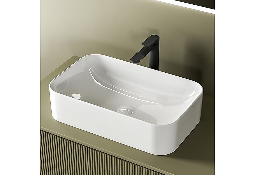 EMKE Aufsatzwaschbecken Keramik Waschbecken waschtisch badezimmer/Gäste-WC günstig online kaufen