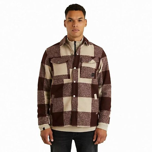 CHASIN' Henleyshirt Porter Boucle, rot günstig online kaufen