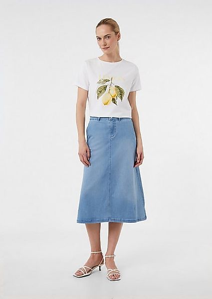 Comma Maxirock Midirock aus elastischem Denim günstig online kaufen