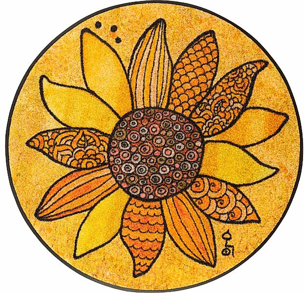 wash+dry by Kleen-Tex Teppich "Sonnenglück" rund günstig online kaufen