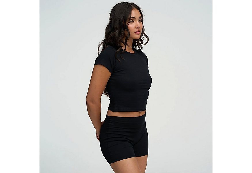 cfab by creamy fabrics Relaxshorts Cotton High-Waist Shorts-Schwarz-M (1-tl günstig online kaufen