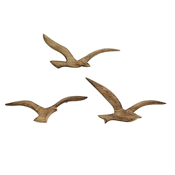 BOLTZE Wanddekoobjekt Möwe (3er Set, 3 günstig online kaufen