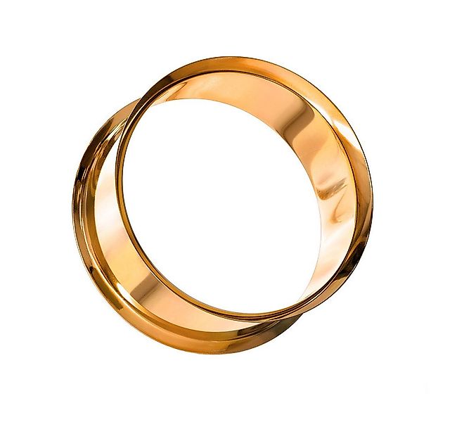 Taffstyle Plug Flesh Tunnel Edelstahl Double Flared Gewinde Rosegold 3mm, O günstig online kaufen