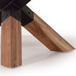 Esstisch Massivholztisch im rustikalen Stil mit X Gestell günstig online kaufen