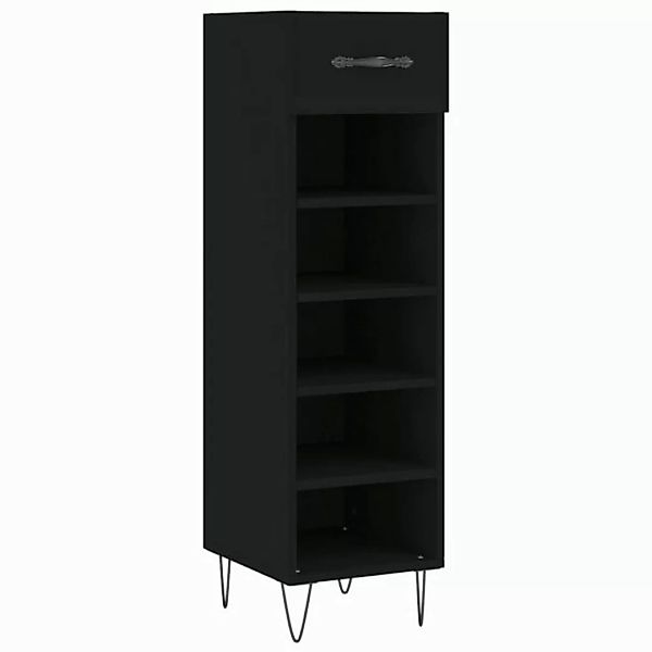 vidaXL Schuhschrank Schuhschrank Schwarz 30x35x105 cm Spanplatte günstig online kaufen