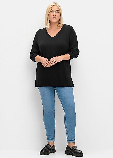 Sheego Strickpullover Strickpullover . aus leichtem Feinstrick günstig online kaufen