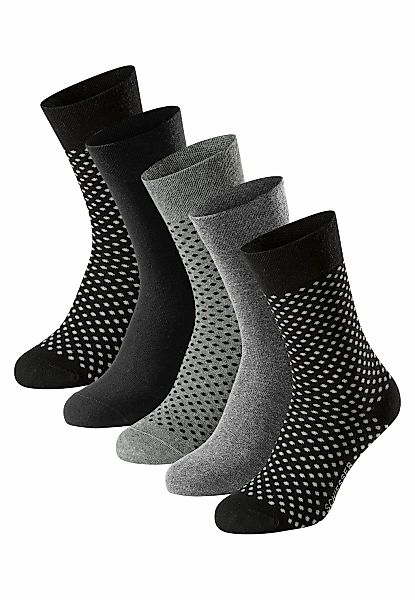 Schiesser Socken "Bluebird", (5 Paar), druckfreier Bund, Fersen und Zehen h günstig online kaufen