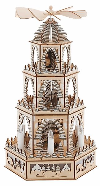 Myflair Möbel & Accessoires Weihnachtspyramide "Weihnachtsdeko" mit LED Bel günstig online kaufen