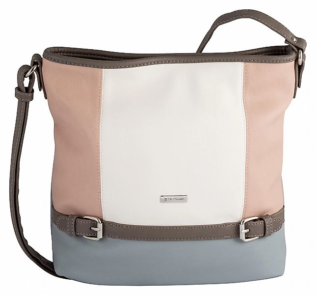 TOM TAILOR Hobo "Juna" aus soft genarbtem ledrigen Material mit glänzenden günstig online kaufen