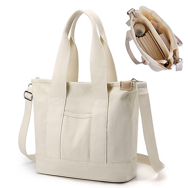 Coonoor Handtasche Schultertasche Canvas, Umhängetasche Tote günstig online kaufen