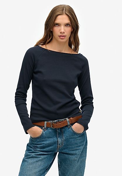 Superdry Langarmshirt "BARDOT OFF SHOULDER TOP" mit U-Boot Ausschnitt und W günstig online kaufen