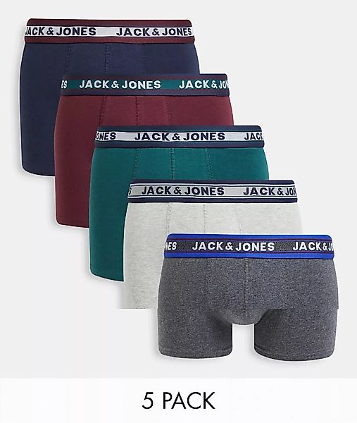 Jack & Jones Herren Boxershort JACOLIVER TRUNKS 5er Pack günstig online kaufen