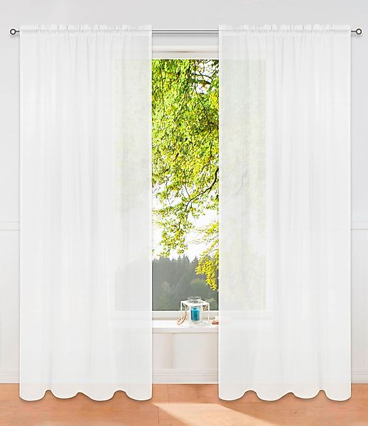 my home Gardine »Dolly« Stangendurchzug 1 Stk. tlg. Stangendurchzug, transp günstig online kaufen