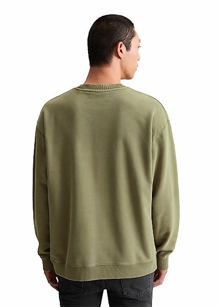 Marc O'Polo DENIM Sweatshirt Gerippter Rundhals, relaxed fit, weiche Innens günstig online kaufen