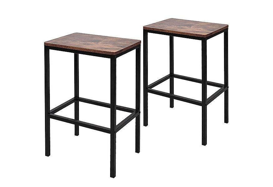VENDOMNIA Barhocker 2er Set - industrial Design, aus Metall, Barstühle, Bis günstig online kaufen