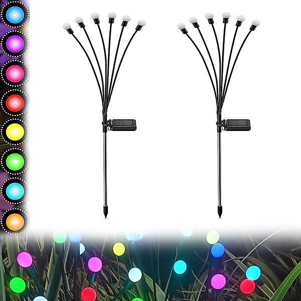 MUPOO LED Gartenleuchte LED-Lichterkette Leuchten Solarbetriebene günstig online kaufen
