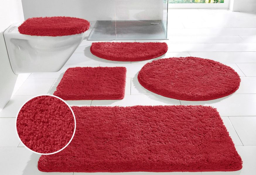 my home Badematte "Sanremo, Badvorleger, Badezimmer Teppich, sehr weich" Hö günstig online kaufen