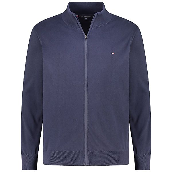 Tommy Hilfiger Strickjacke aus Baumwolle Farbe marine Größe: 4XL günstig online kaufen