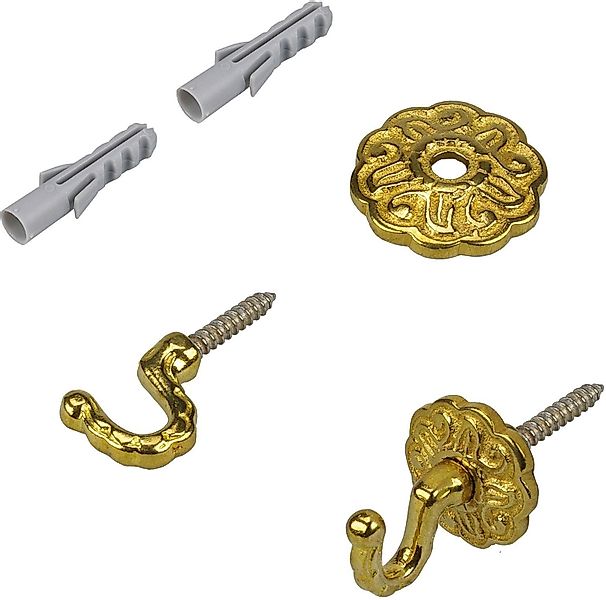 Liedeco Zierhaken, Gardinen, Vorhänge, (Set, 2-St), günstig online kaufen