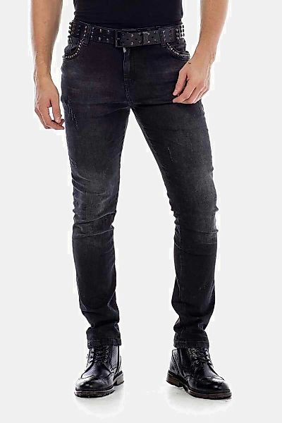 Cipo & Baxx Slim-fit-Jeans "Jeans", mit Nietendetails, CD-426 günstig online kaufen