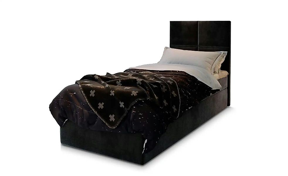 MASSENO Boxbett  Lena ¦ schwarz ¦ Maße (cm): B: 100 H: 98 Betten > Polsterb günstig online kaufen