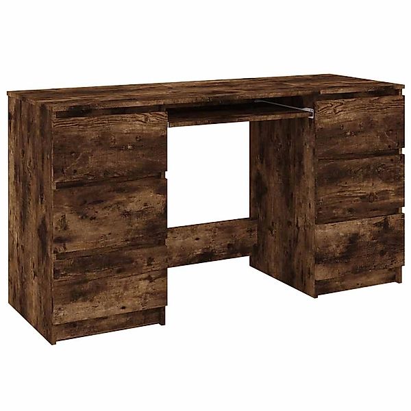 vidaXL Schreibtisch Räuchereiche 140x50x77 cm Holzwerkstoff 815438 günstig online kaufen