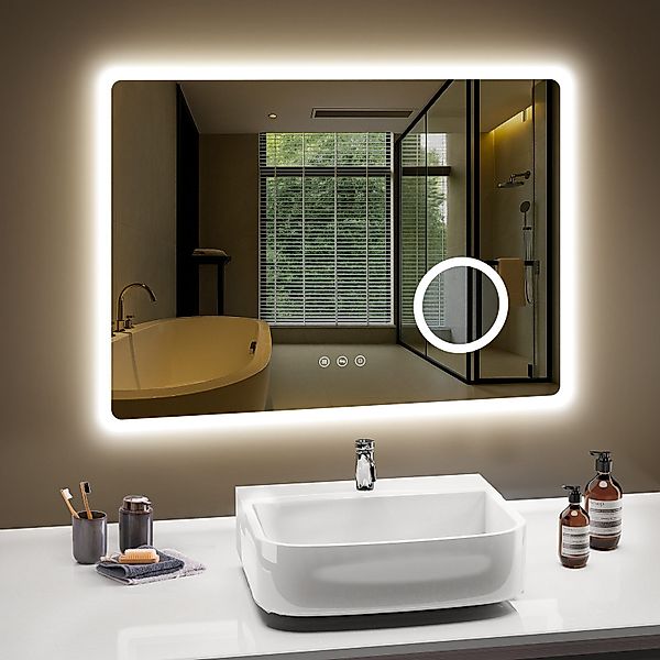 PESENXAN Badspiegel mit Beleuchtung 80 x günstig online kaufen