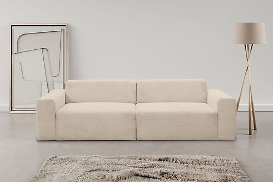 WERK2 Sofa Zeus 3-Sitzer, Curvy Trend 3-Sitzer mit urbaner Optik günstig online kaufen