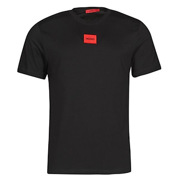 HUGO T-Shirt Diragolino Rundhalsausschnitt, Regular Fit, Logo-Label günstig online kaufen